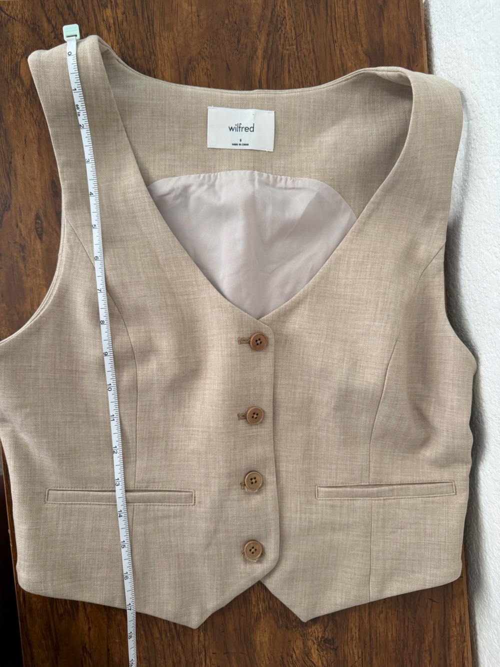 Artizia Effortless Wilfred Matching Vest/Trousers in Heather Oat Size 6 - Picture 13 of 13
